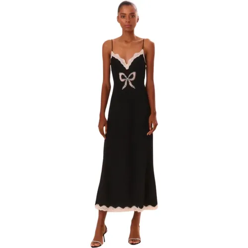 Chic Bow Slip Maxi Dress , female, Sizes: M, S - Loveshackfancy - Modalova