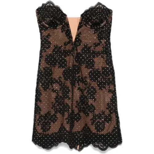 Lace Corset Style Dress , female, Sizes: M - Self Portrait - Modalova