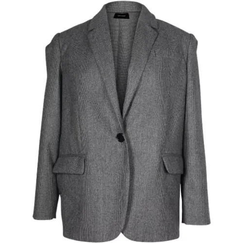 Oversized Grey Wool Jacket , female, Sizes: 2XS - Isabel Marant Pre-owned - Modalova