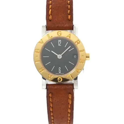 Pre-owned Leather watches , female, Sizes: ONE SIZE - Bvlgari Vintage - Modalova