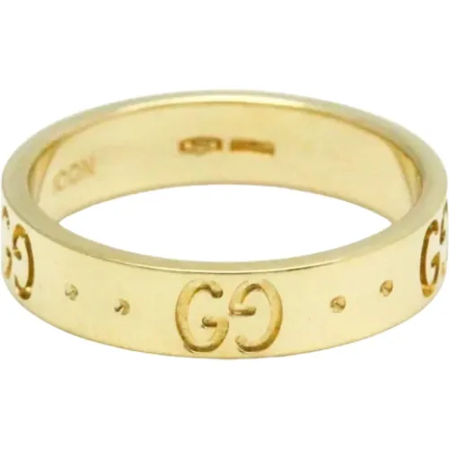 Pre-owned Gold rings , female, Sizes: ONE SIZE - Gucci Vintage - Modalova