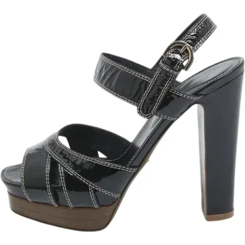 Pre-owned Leather sandals , female, Sizes: 4 1/2 UK - Sergio Rossi Pre-owned - Modalova