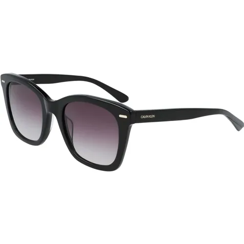 Dark Grey Shaded Sunglasses , female, Sizes: 52 MM - Calvin Klein - Modalova