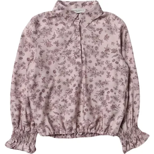 Rosa Blumenshirt für Kinder - Golden Goose - Modalova