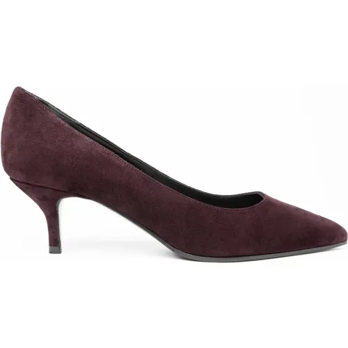 Bordeaux Wildleder Pumps , Damen, Größe: 37 1/2 EU - Roberto Festa - Modalova