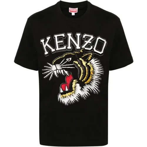 Tiger Varsity T-shirts and Polos , male, Sizes: M, 2XL, L, S - Kenzo - Modalova