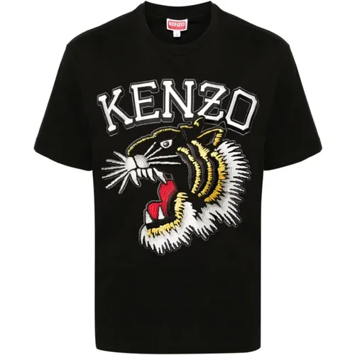 Tiger Varsity T-shirts and Polos , male, Sizes: M, 2XL, L, XL, S - Kenzo - Modalova