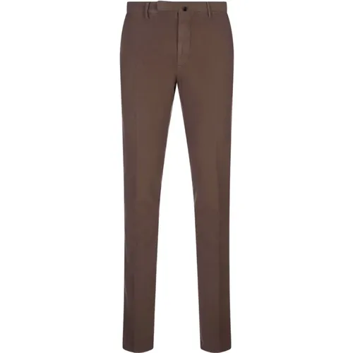 Slim Fit Doeskin Trousers , male, Sizes: L, 2XL, XL, 3XL - Incotex - Modalova