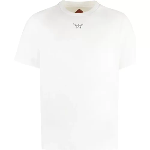 Bio-Baumwoll Crew-Neck T-Shirt,Bio-Baumwoll-Crew-Neck T-Shirt - MCM - Modalova