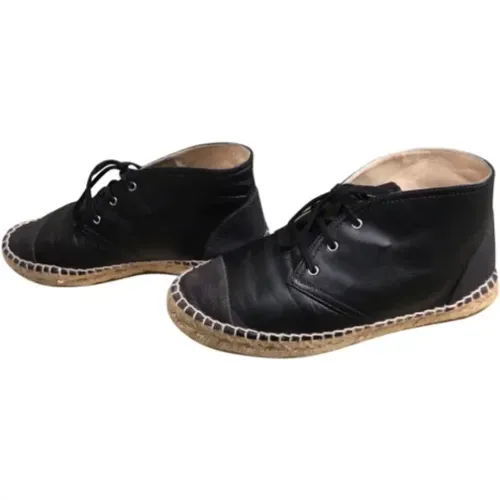 Pre-owned Leather espadrilles , female, Sizes: 4 UK - Chanel Vintage - Modalova