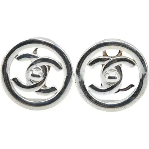 Pre-owned Metal earrings , female, Sizes: ONE SIZE - Chanel Vintage - Modalova