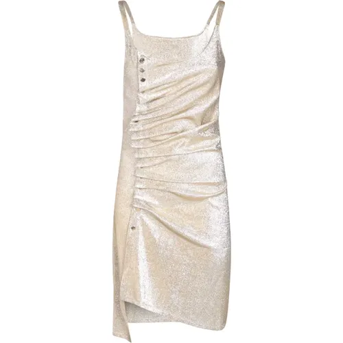 Women's Clothing Dress Metallic Ss24 , female, Sizes: 2XS, M, S - Paco Rabanne - Modalova