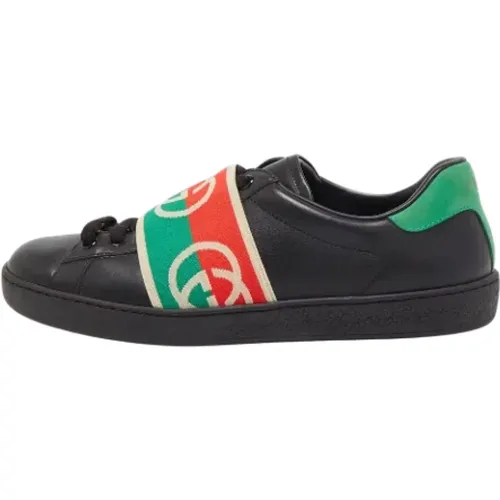 Pre-owned Leather sneakers , female, Sizes: 6 1/2 UK - Gucci Vintage - Modalova