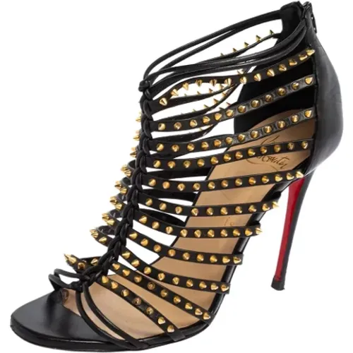 Pre-owned Leather sandals , female, Sizes: 4 UK - Christian Louboutin Pre-owned - Modalova