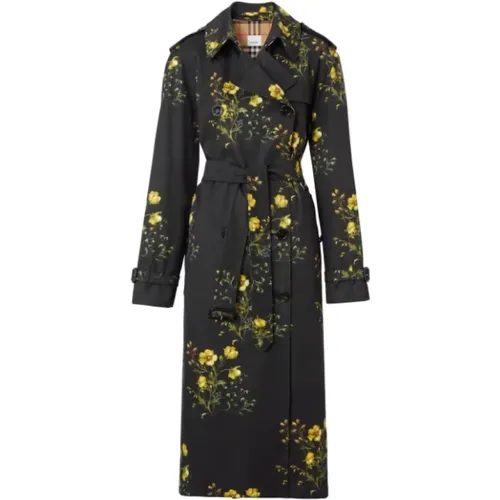 Floral Print Trench Coat , female, Sizes: 2XS - Burberry - Modalova