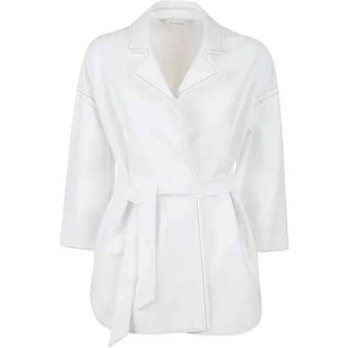 Weiße Visone Jacken für Frauen , Damen, Größe: S - Max Mara - Modalova