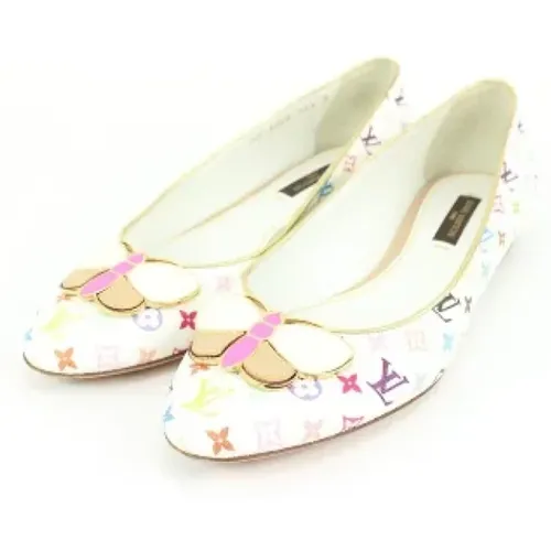 Pre-owned Canvas flats , female, Sizes: 1 1/2 UK - Louis Vuitton Vintage - Modalova