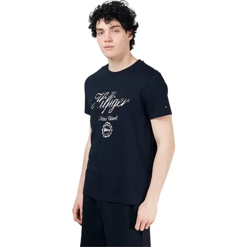T-Shirt , Herren, Größe: XL - Tommy Hilfiger - Modalova