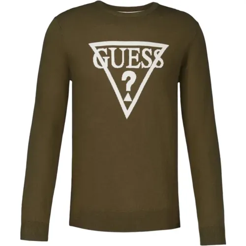 Rundhals T-Shirt , Herren, Größe: XS - Guess - Modalova