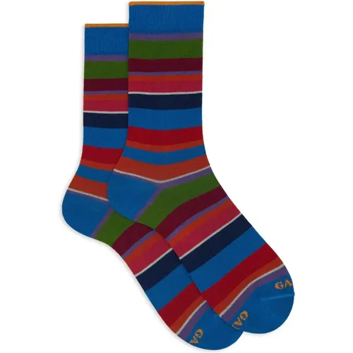 Italienische kurze Socken aus leichter Stretch-Baumwolle , Herren, Größe: M - Gallo - Modalova