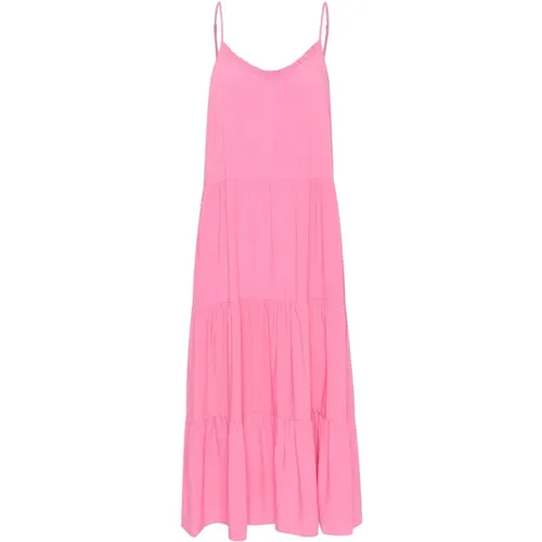 Maxi Strap Kleid Cosmos , Damen, Größe: L - Saint Tropez - Modalova