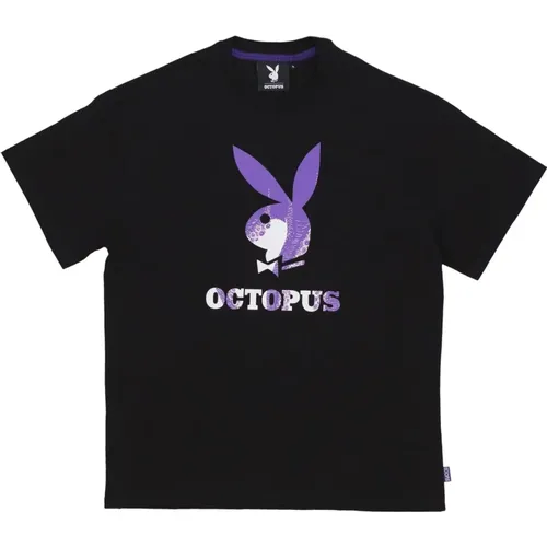 Playboy Logo Tee T-Shirt , male, Sizes: L, XL - Octopus - Modalova