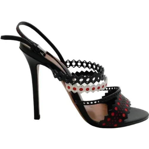 Pre-owned Leather heels , female, Sizes: 7 UK - Alaïa Pre-owned - Modalova