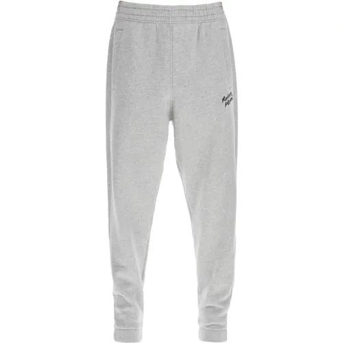 Embroidered Comfort Joggers , male, Sizes: M - Maison Kitsuné - Modalova