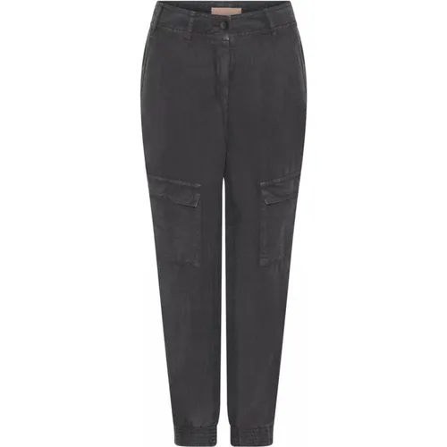 Utility-Inspired 7/8 Pants with Pockets , female, Sizes: S, L, M, XS, 2XL, XL, 3XL - Gustav - Modalova