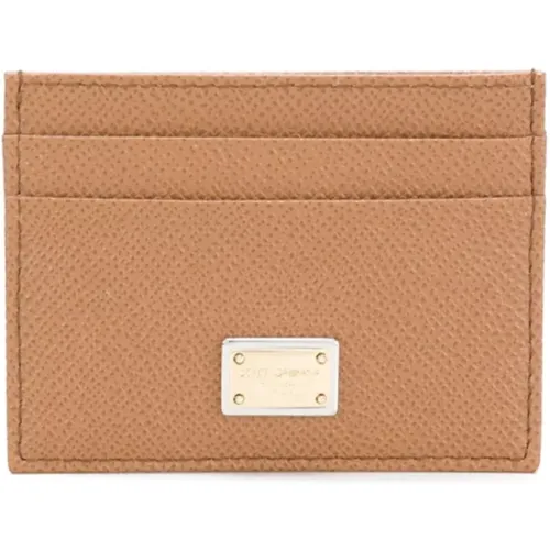 Camel Logo Card Holder Wallet , female, Sizes: ONE SIZE - Dolce & Gabbana - Modalova