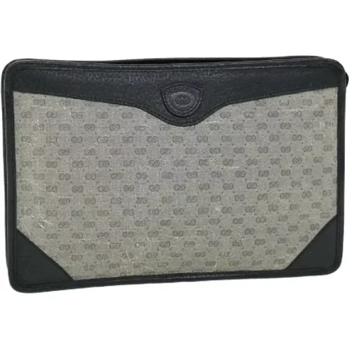 Pre-owned Canvas Gucci Clutch , female, Sizes: ONE SIZE - Gucci Vintage - Modalova