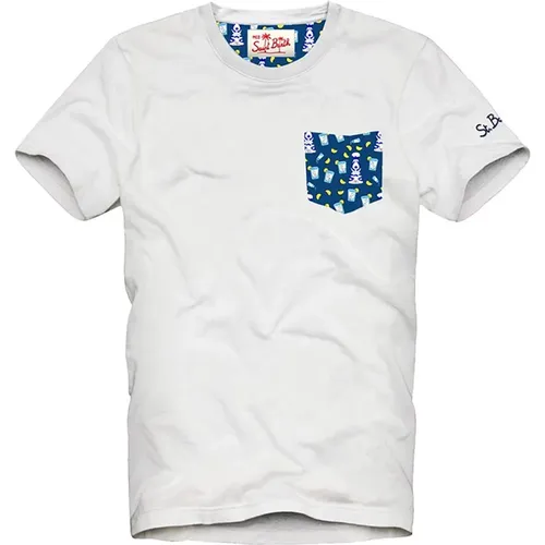 Weiße T-Shirts und Polos , Herren, Größe: XL - MC2 Saint Barth - Modalova