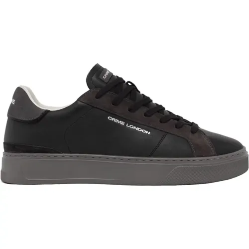 Schwarze Sneakers für einen Stilvollen Look - Crime London - Modalova