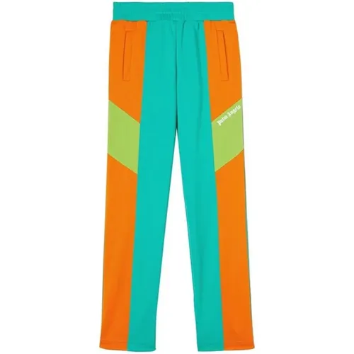 Green Trousers Aw20 Polyester Drawstring , male, Sizes: L - Palm Angels - Modalova