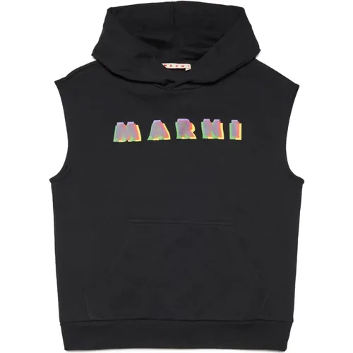Ärmelloses Sweatshirt mit Regenbogen-Logo - Marni - Modalova