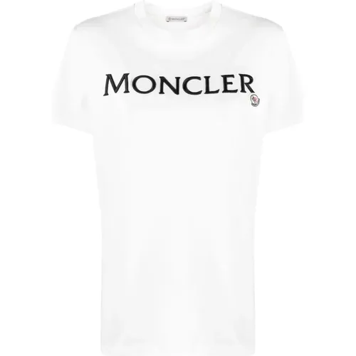 Logo T-Shirt , female, Sizes: L - Moncler - Modalova