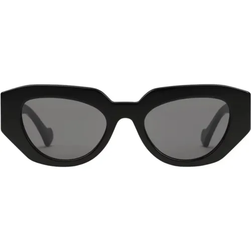 Geometric Acetate Sunglasses with Gold Detail , female, Sizes: 51 MM - Gucci - Modalova