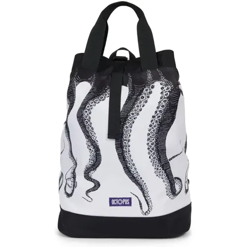 Wandelbarer Logo Rucksack Schwarz/Weiß - Octopus - Modalova