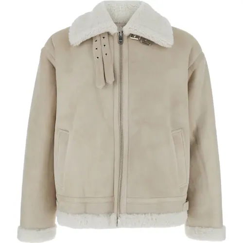 Shearling Jacke Klassischer Kragen Reißverschluss - Arma - Modalova