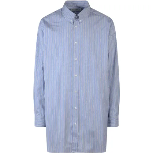 Striped Oversize Shirt Ss23 , male, Sizes: XL, L - Maison Margiela - Modalova