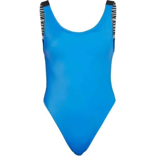 Scoop Back One Piece Swimsuit , Damen, Größe: L - Calvin Klein - Modalova