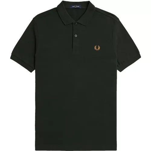 Slim Fit Polo Nachtgrün , Herren, Größe: M - Fred Perry - Modalova