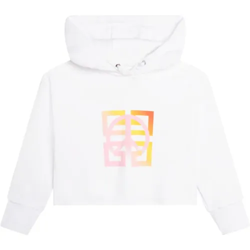 Cropped Hoodie Logo Sweatshirt Kinder - Givenchy - Modalova