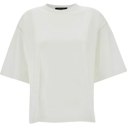 Weiße T-Shirts und Polos , Damen, Größe: S - Fabiana Filippi - Modalova