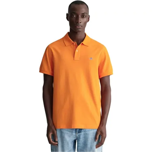 Polo-Shirt mit kurzen Ärmeln , Herren, Größe: M - Gant - Modalova