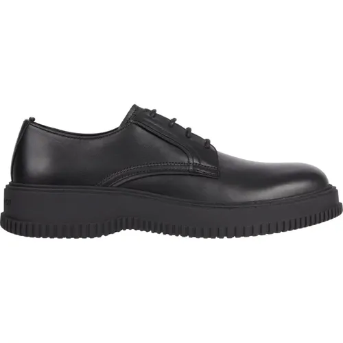 Klassische schwarze Business-Schuhe , Herren, Größe: 43 EU - Tommy Hilfiger - Modalova