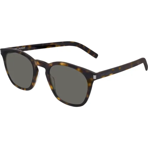 Stilvolle Sonnenbrille für Frauen,Sunglasses SL 28 SLIM,Schmale Sonnenbrille SL 28 Stil - Saint Laurent - Modalova