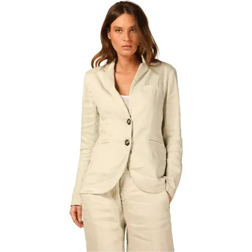 Helena Linen Viscose Blazer , Damen, Größe: S - Mason's - Modalova