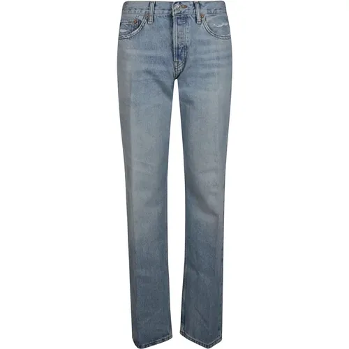 Classic Straight Leg Jeans , female, Sizes: W26, W25, W28 - Re/Done - Modalova