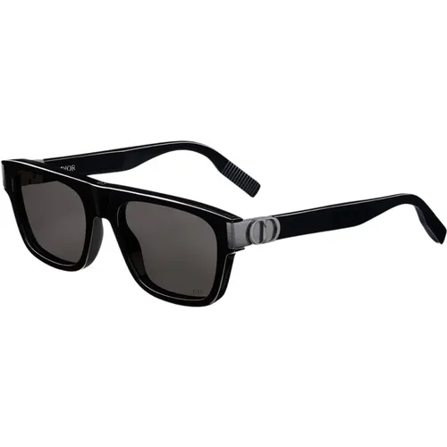 Iconic Sunglasses with Grey Lenses , male, Sizes: 55 MM - Dior - Modalova